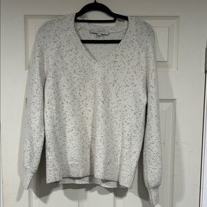 LOFT Women's Speckled V-Neck Sweater